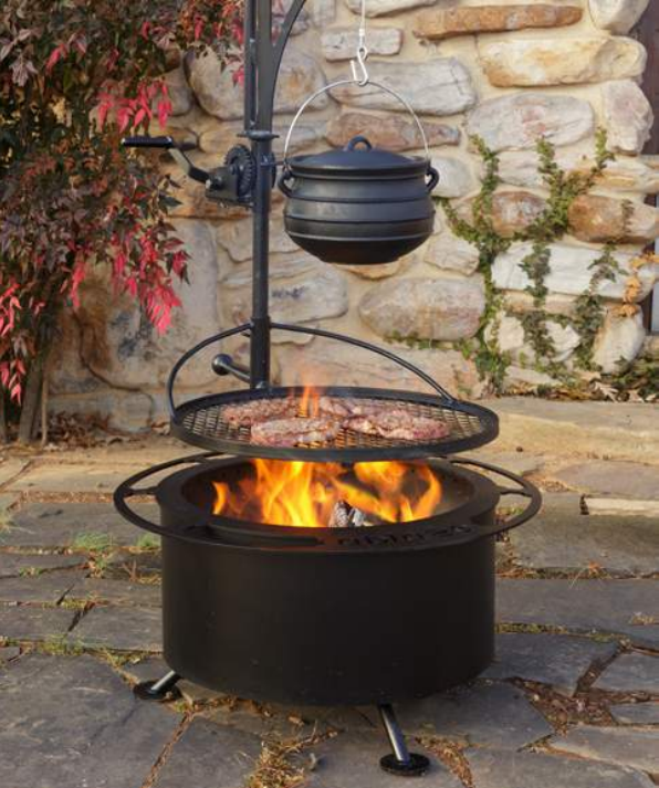 Haymarket Custom Smokeless Fire Pits, Fire Pit With Grill Attachment