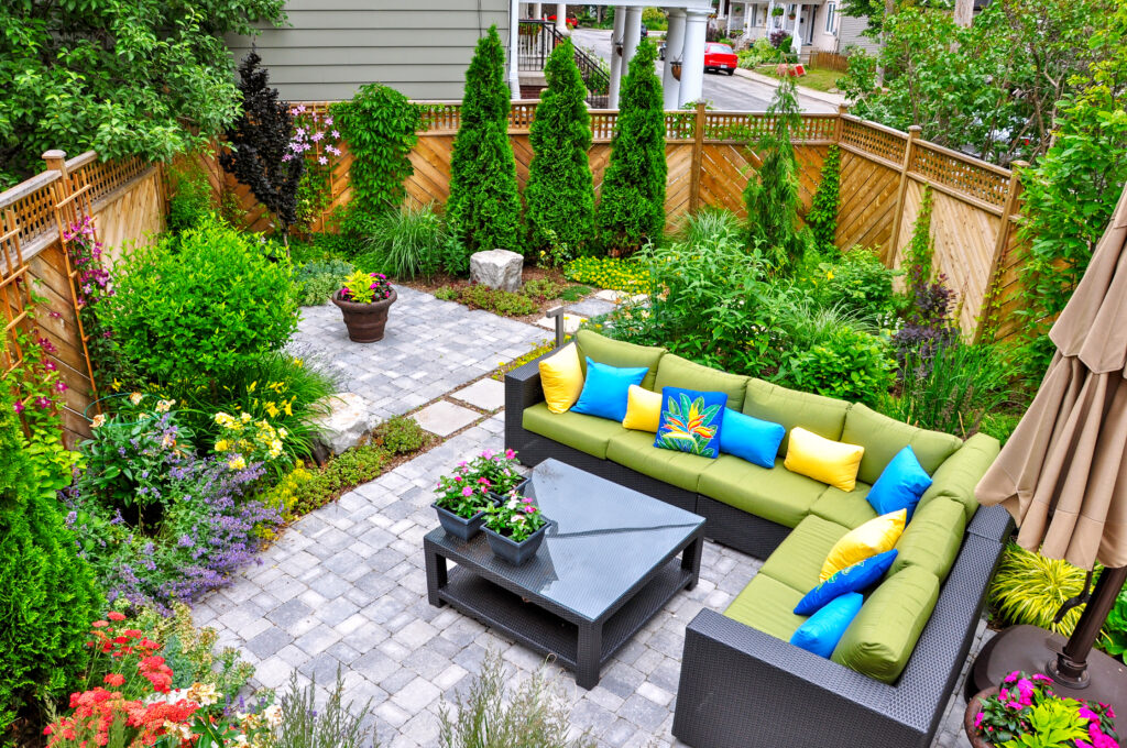 How to Create an Outdoor Living Space in a Small Backyard with Covis Stone